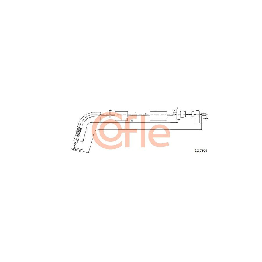 COFLE 12.7305 Throttle Cable for FIAT Panda I Hatchback (141) | Duco Car Parts UK Car Parts
