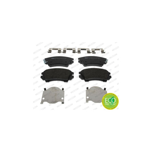Ferodo Premier Eco Friction Fdb4208 Brake Pad Set With Acoustic Wear Warning With Accessories