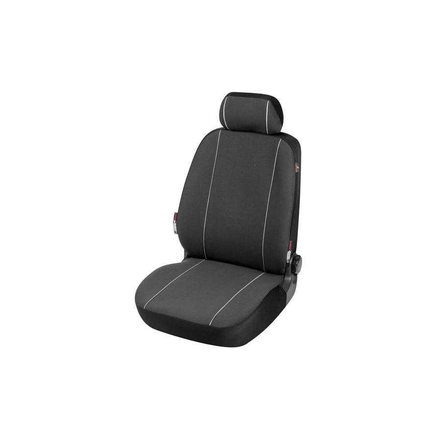 WALSER Modulo 13555 Car seat cover Black/White, Polyester, Front
