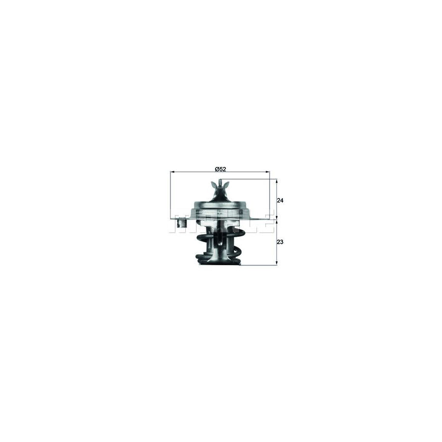MAHLE ORIGINAL TX 7 88D Engine thermostat Opening Temperature: 88°C, with seal