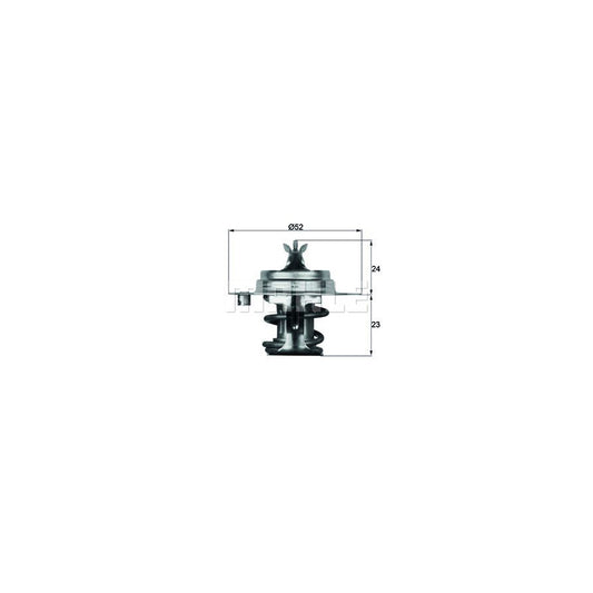 MAHLE ORIGINAL TX 7 88D Engine thermostat Opening Temperature: 88°C, with seal