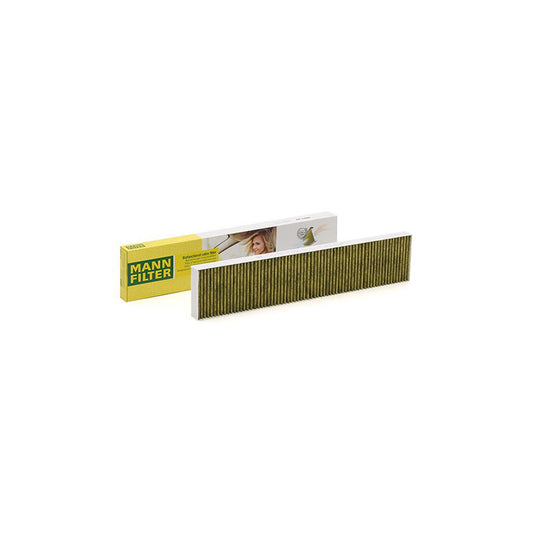 MANN-FILTER FP 5480 Pollen filter Activated Carbon Filter, Activated Carbon Filter with polyphenol, Particulate filter (PM 2.5), with antibacterial action, with fungicidal effect, FreciousPlus