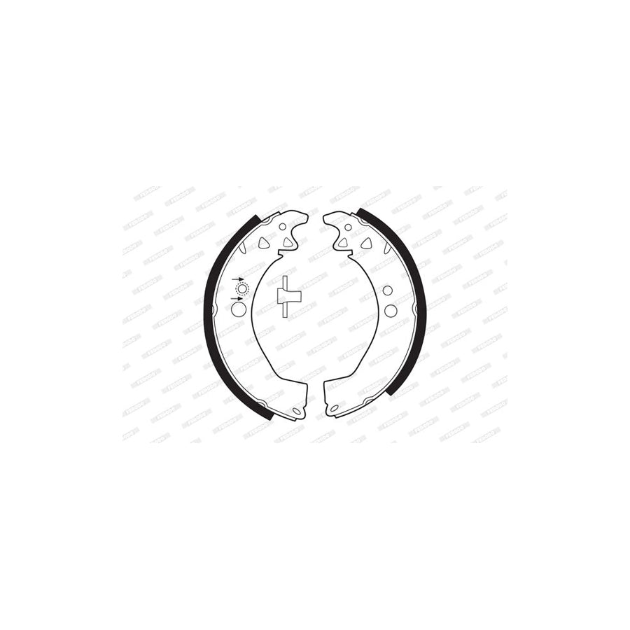 FERODO PREMIER FSB116 Brake Shoe Set with accessories