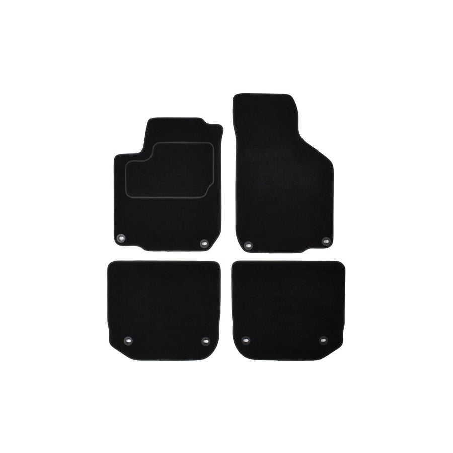 MAMMOOTH A041 VW245 PRM 01 Floor mat set for VW NEW BEETLE Textile, Front and Rear, Quantity: 4, Black