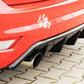 Rieger 00088118 Ford Focus 2 ST Rear Diffuser for Original Tailpipe Left & RIght - Glossy Black