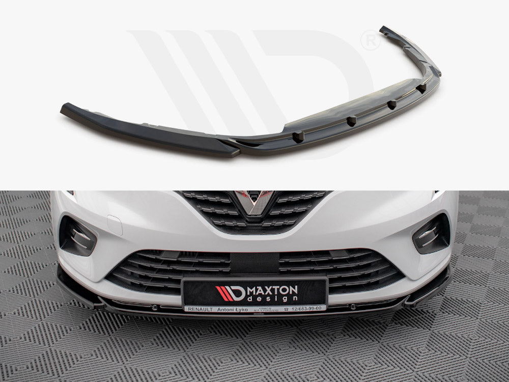Maxton Design RE-CL-5-FD1T Front Splitter V.1 Renault Clio MK5 (2019-) | Duco Car Parts UK Car Parts