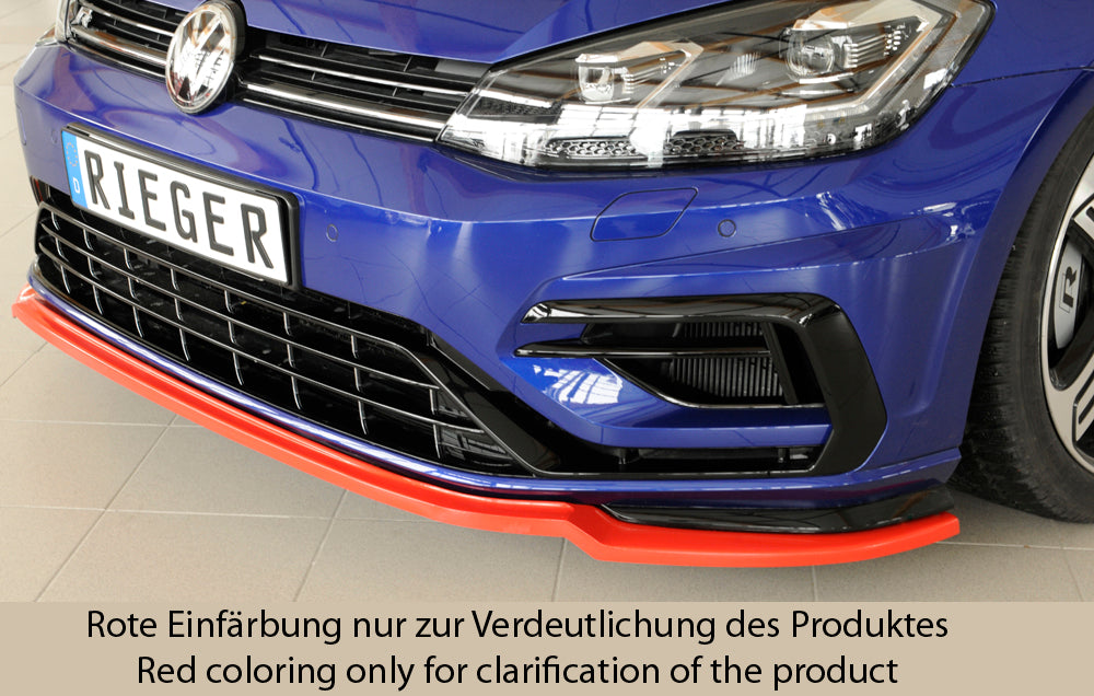 Rieger 00059581 VW Mk7 Mk7-Line Golf R Front Splitter -  Matte Black