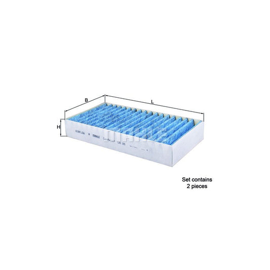 MAHLE ORIGINAL LAO 295/S Pollen filter Activated Carbon Filter, with anti-allergic effect, with antibacterial action, CareMetix?