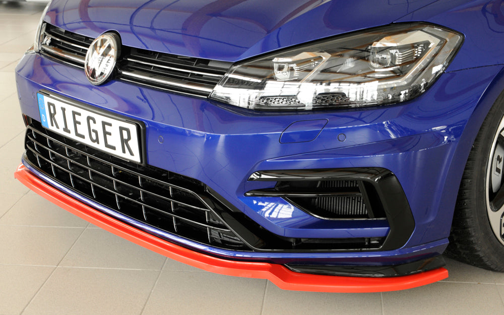 Rieger 00059581 VW Mk7 Mk7-Line Golf R Front Splitter -  Matte Black