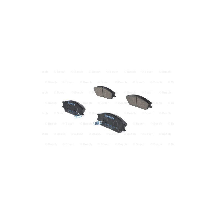 Bosch 0986461127 Brake Pad Set With Acoustic Wear Warning With Anti Squeak Plate With Mounting Manual BP578