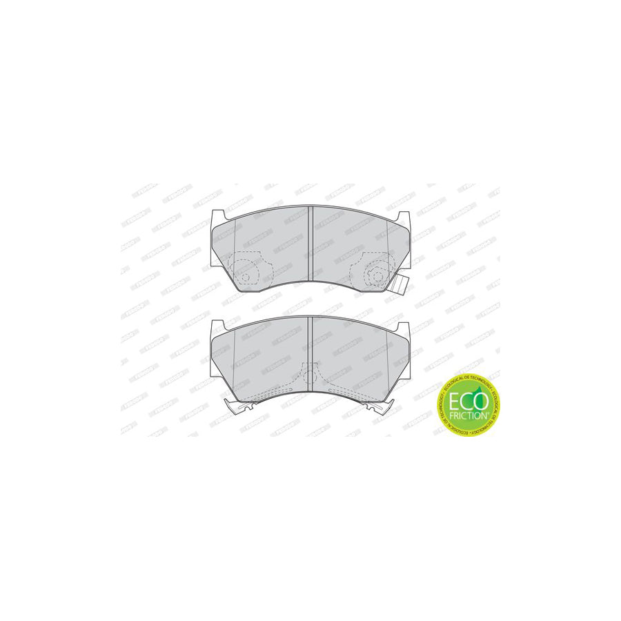 Ferodo Premier Eco Friction Fdb1103 Brake Pad Set With Acoustic Wear Warning Without Accessories