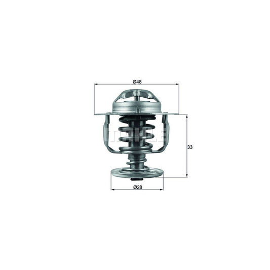 MAHLE ORIGINAL TX 110 82D Engine thermostat Opening Temperature: 82°C, with seal