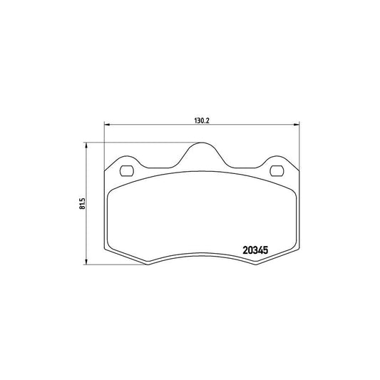 Brembo P 68 051 Brake Pad Set Excl Wear Warning Contact