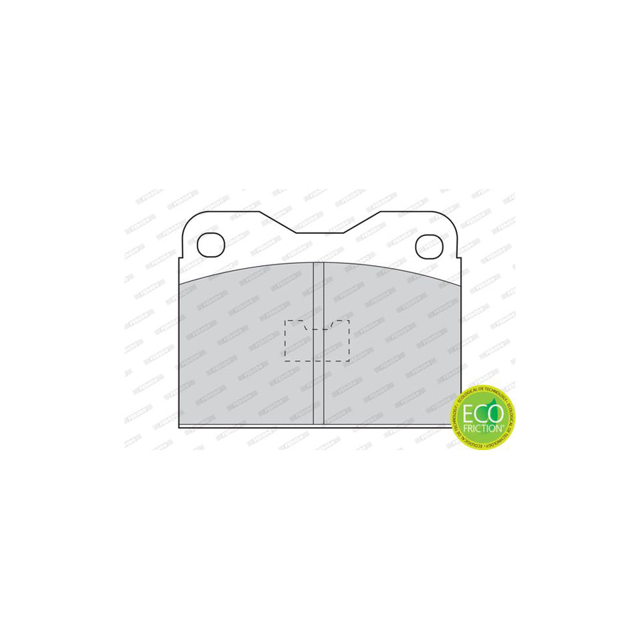 Ferodo Sl Fsl615 Brake Pad Set Not Prepared For Wear Indicator