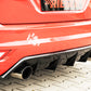 Rieger 00088118 Ford Focus 2 ST Rear Diffuser for Original Tailpipe Left & RIght - Glossy Black