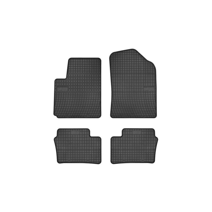 FROGUM Tailored 0428 Floor mat set for KIA Picanto II (TA) Elastomer, Front and Rear, Quantity: 4, Black, (LHD)