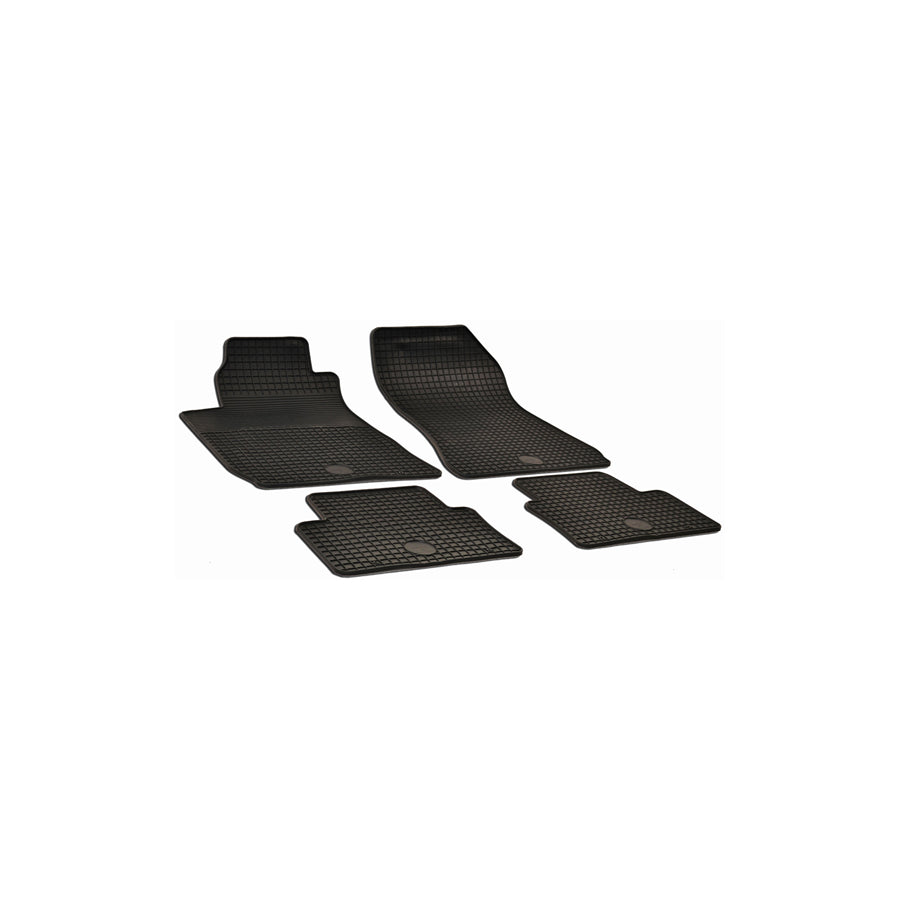 WALSER 50302 Floor mat set for ALFA ROMEO 159 Elastomer, Front and Rear, Quantity: 4, Black