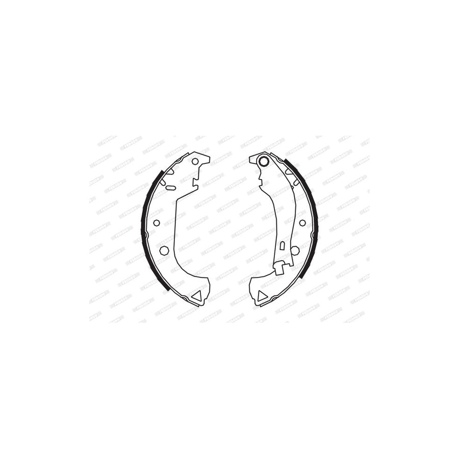 FERODO PREMIER FSB604 Brake Shoe Set with lever
