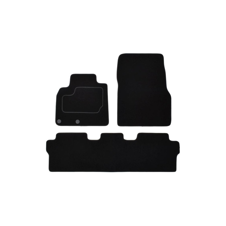MAMMOOTH A041 RNT185 PRM 01 Floor mat set for RENAULT Espace IV (JK) Textile, Front and Rear, Quantity: 3, Black
