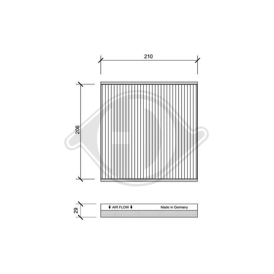 Diederichs Dci1070 Pollen Filter | Duco Car Parts UK Car Parts