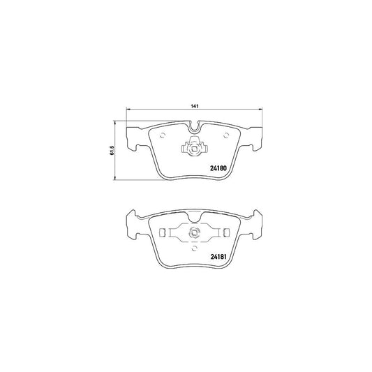 Hella 8DB 355 013 641 Brake Pad Set Prepared For Wear Indicator