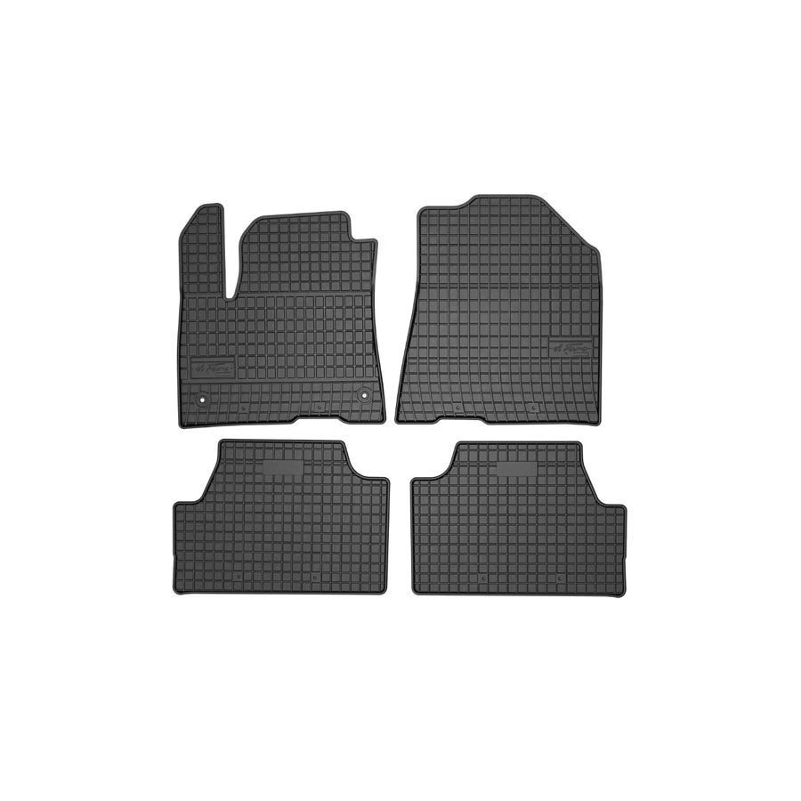 FROGUM Tailored, Basic 411364 Floor mat set for KIA SOUL Elastomer, Front and Rear, Quantity: 4, Black, (LHD)