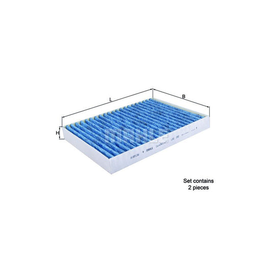 MAHLE ORIGINAL LAO 292/S Pollen filter Activated Carbon Filter, with anti-allergic effect, with antibacterial action, CareMetix?