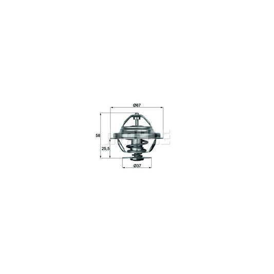 MAHLE ORIGINAL TX 20 71D Engine thermostat Opening Temperature: 71°C, with seal