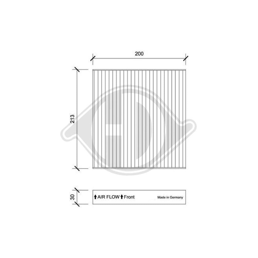 Diederichs Dci1222 Pollen Filter For Ford Transit Mk6 Tourneo | Duco Car Parts UK Car Parts