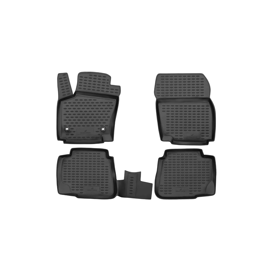 WALSER Tailored, XTR 75141 Floor mat set Elastomer, Front and Rear
