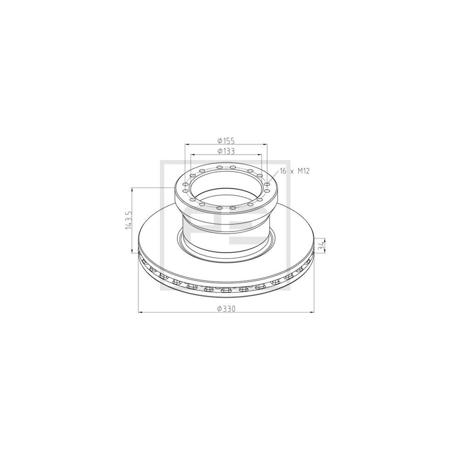 PETERS ENNEPETAL 090.502-00A Wheel chock 3,63kg, Sheet Steel