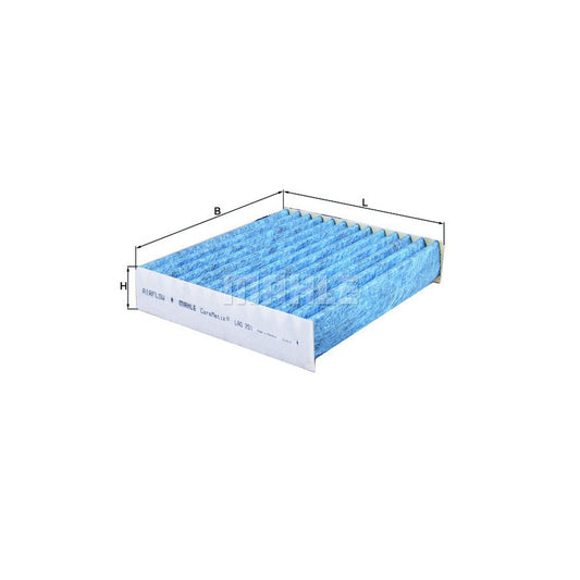 MAHLE ORIGINAL LAO 251 Pollen filter Activated Carbon Filter, with anti-allergic effect, with antibacterial action, CareMetix?