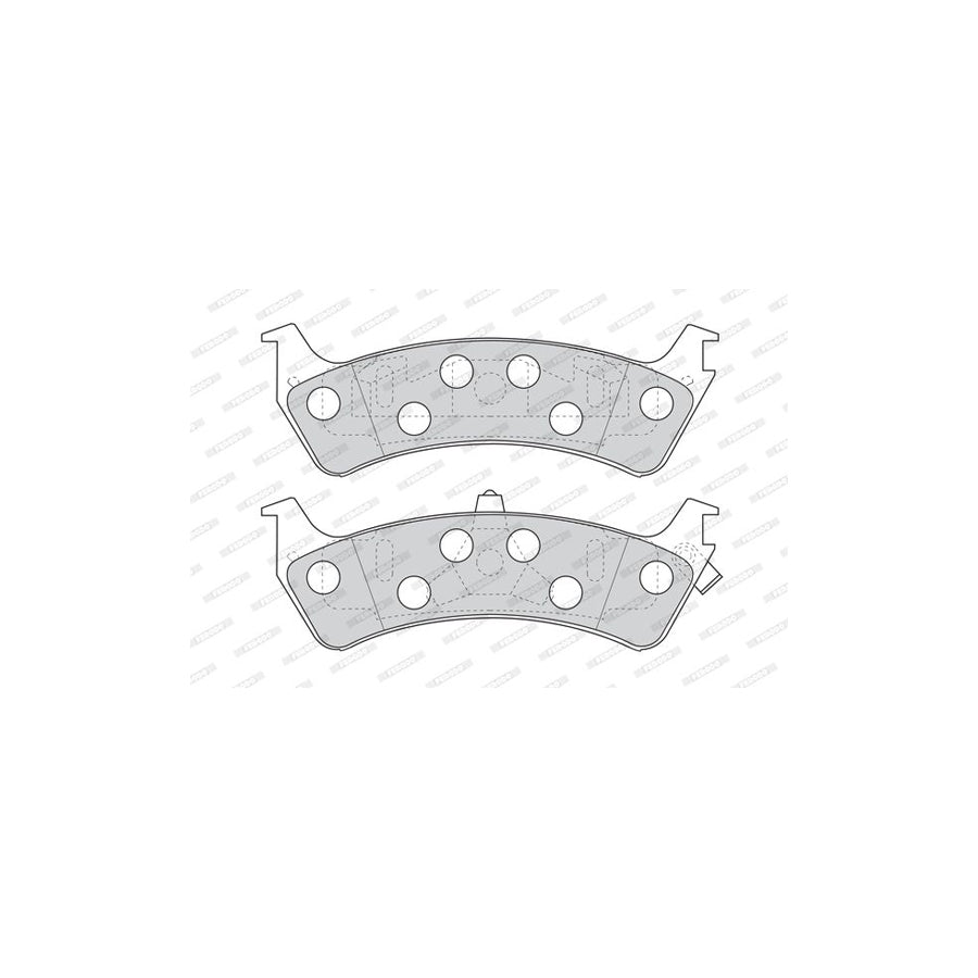 Ferodo Premier Fdb1130 Brake Pad Set For Ford Usa Explorer With Acoustic Wear Warning With Piston Clip Without Accessories
