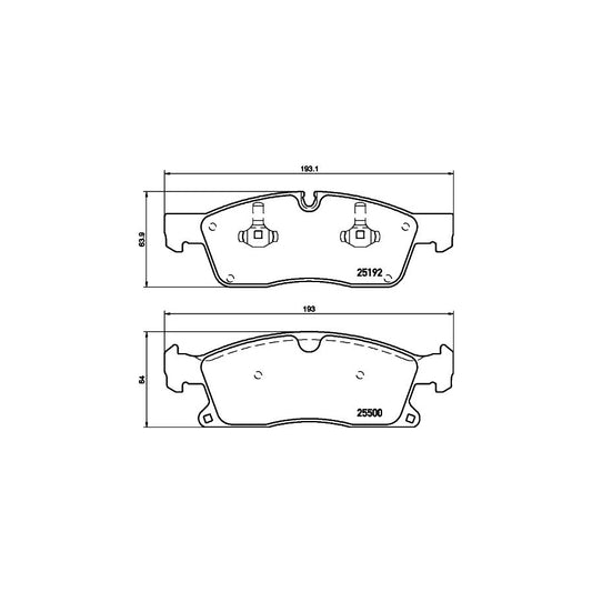 Hella 8DB 355 019 701 Brake Pad Set Prepared For Wear Indicator