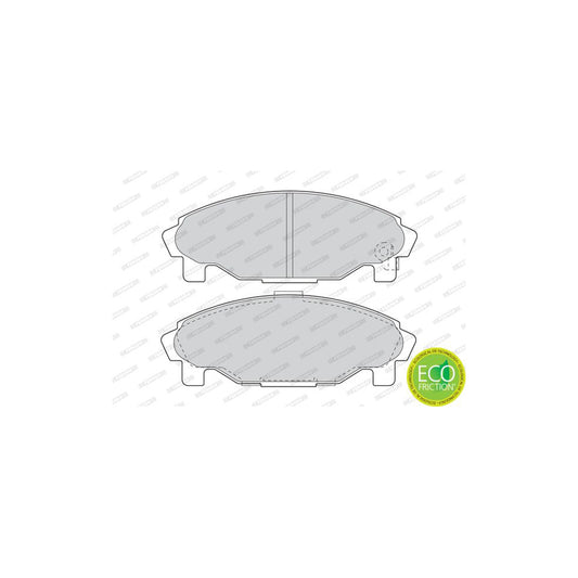 Ferodo Premier Eco Friction Fdb1009 Brake Pad Set With Acoustic Wear Warning Without Accessories