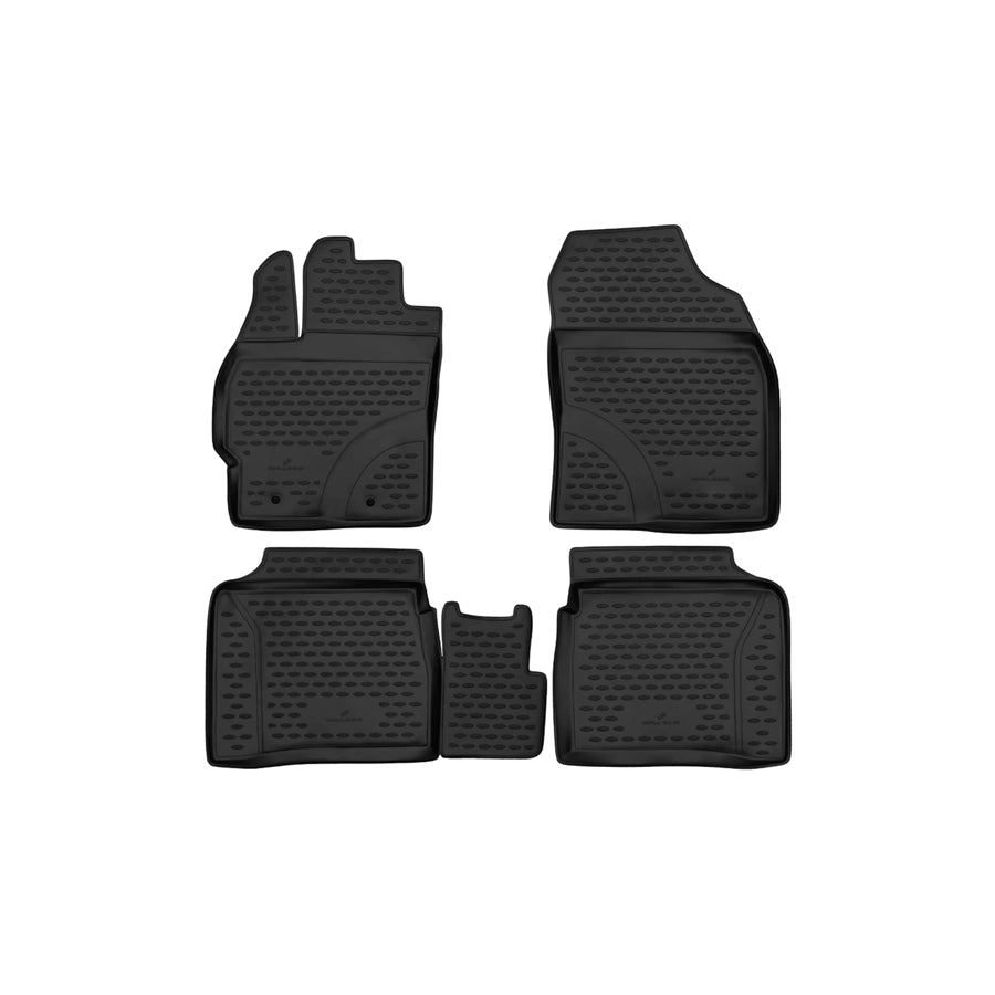 WALSER Tailored, XTR 75125 Floor mat set Elastomer, Front and Rear