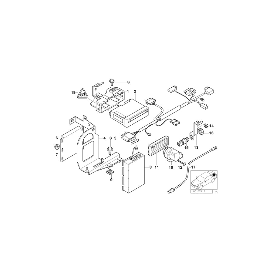 Genuine BMW 65908364421 E39 E38 Exch. Navigation Cd Computer MK I (Inc. 540i, 725tds & 525i) | Duco Car Parts UK Car Parts