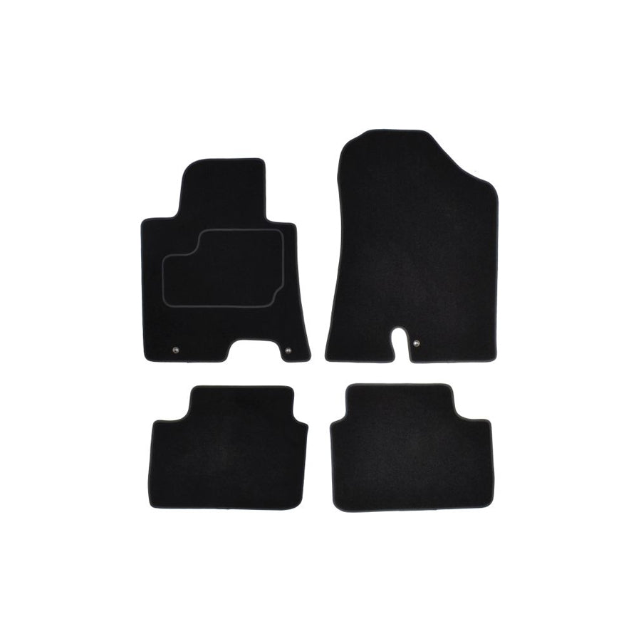 MAMMOOTH A041 HYU70 PRM 01 Floor mat set for HYUNDAI i30 II Hatchback (GD) Textile, Front and Rear, Quantity: 4, Black