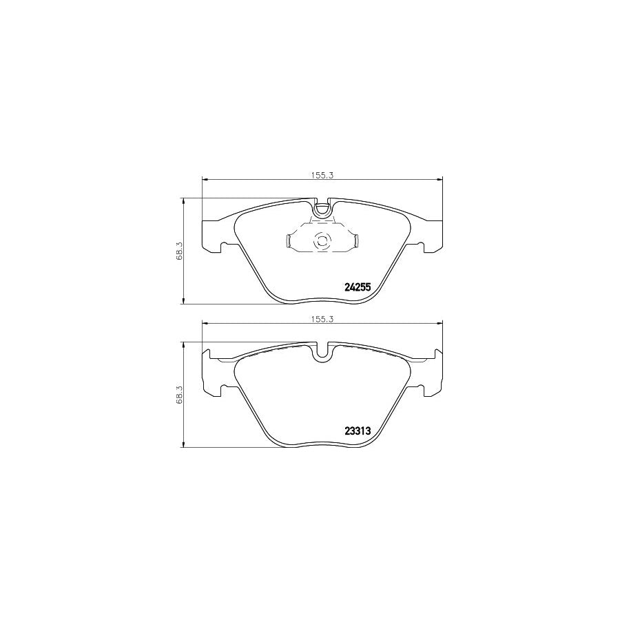 Hella 8DB 355 013 931 Brake Pad Set Prepared For Wear Indicator