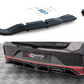 Maxton Design HY-I20-3-N-RSD1T+RD1T Central Rear Splitter (With Vertical Bars) Hyundai I20N MK3 | Duco Car Parts UK Car Parts
