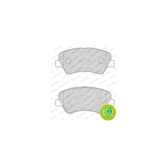 Ferodo Fdb4613 Brake Pad Set Premier Eco Friction With Acoustic Wear Warning With Accessories