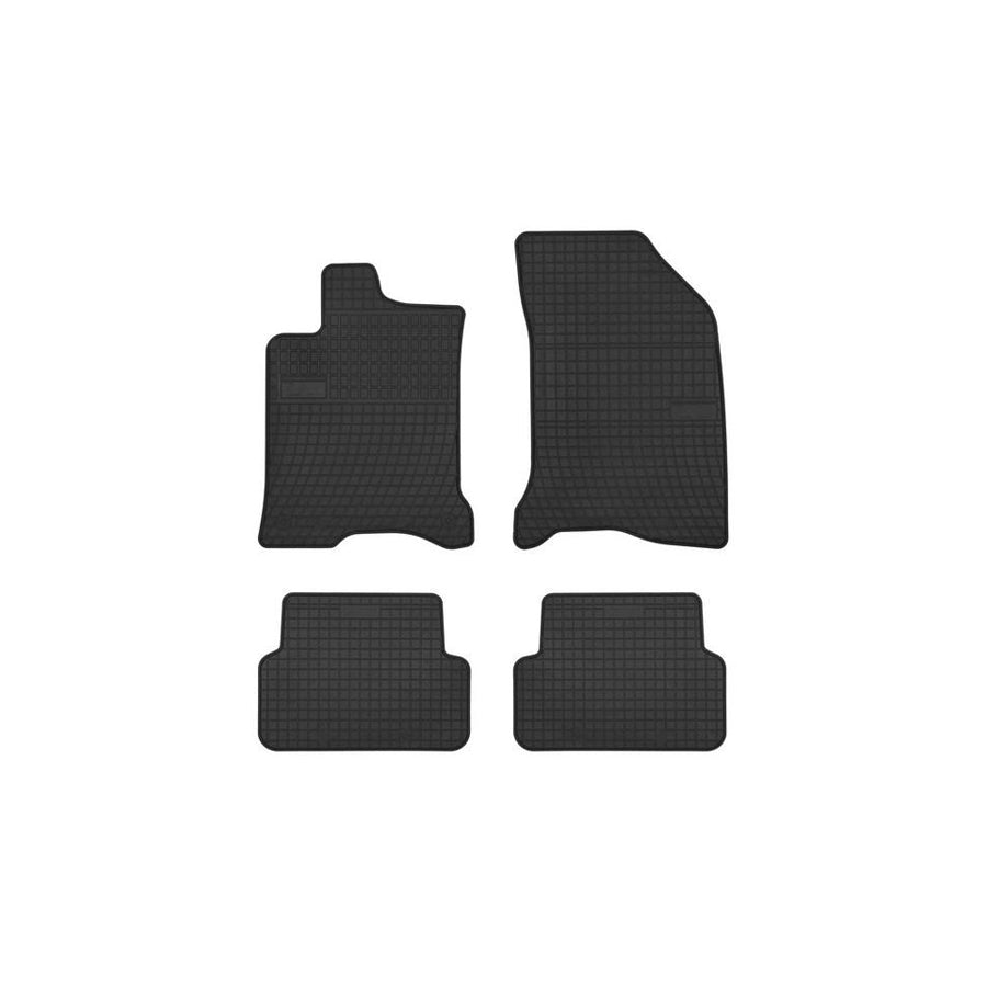 FROGUM Tailored 0756 Floor mat set for RENAULT LAGUNA Elastomer, Front and Rear, Quantity: 4, Black, (LHD)