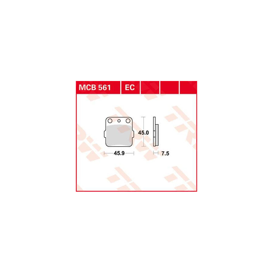 TRW Organic Allround Mcb561 Brake Pad Set