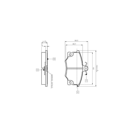 Bosch 0986Tb2006 Brake Pad Set Incl Wear Warning Contact With Accessories