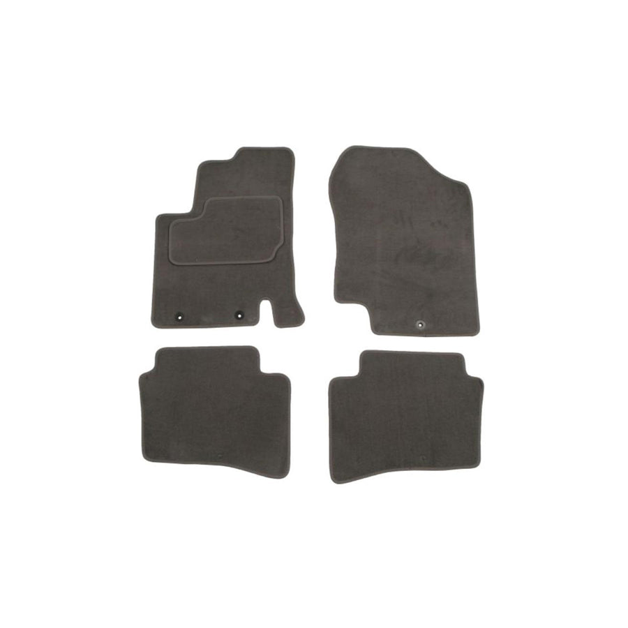 MAMMOOTH A041 HYU60 PRM 02 Floor mat set for HYUNDAI i20 I Hatchback (PB) Textile, Front and Rear, Quantity: 4, Grey