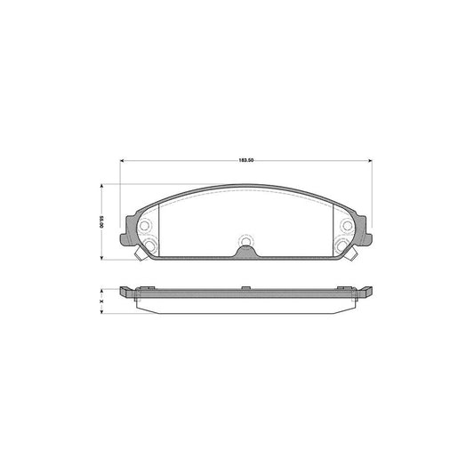 Bosch 0986Tb3119 Brake Pad Set Excl Wear Warning Contact