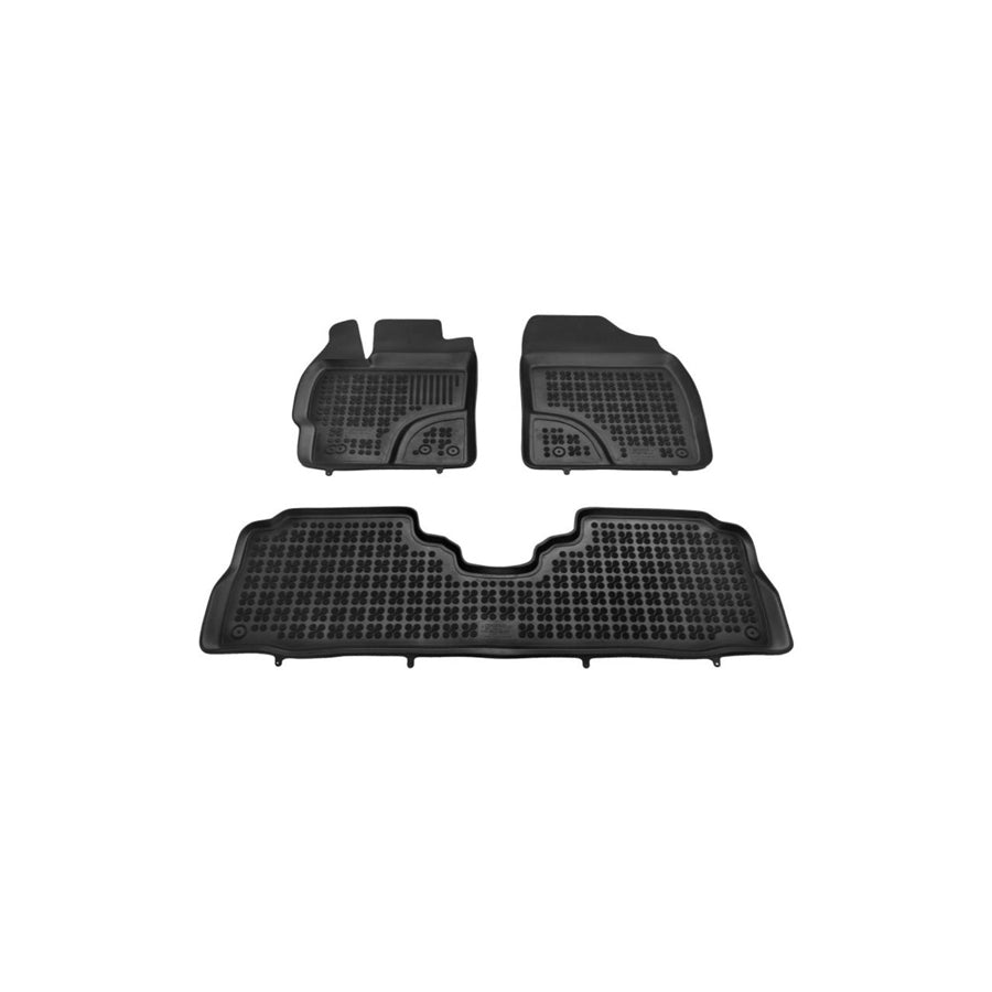 REZAW PLAST 201428 Floor mat set for TOYOTA Prius Plus (XW40) Elastomer, Front and Rear, Black