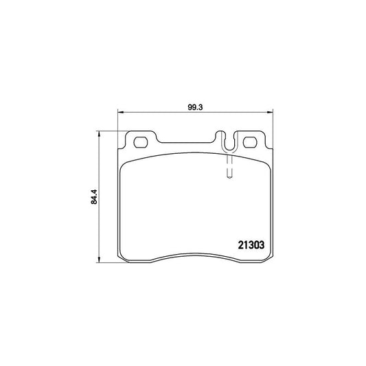 Brembo P 50 018 Brake Pad Set Suitable For Mercedes Benz S Class Prepared For Wear Indicator