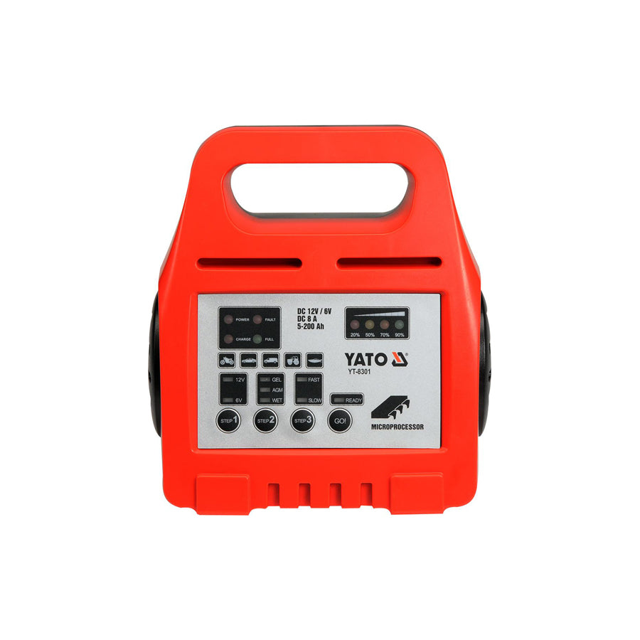 YATO YT-8301 Battery Charger portable, 8A, 12, 6V