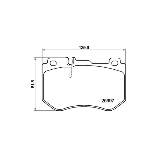 Hella 8DB 355 021 741 Brake Pad Set Suitable For Mercedes Benz C Class Prepared For Wear Indicator